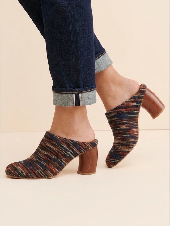 Jeffrey Campbell Shoes - Jeffrey Campbell Yucca Striped Multi Colored Heeled Mules